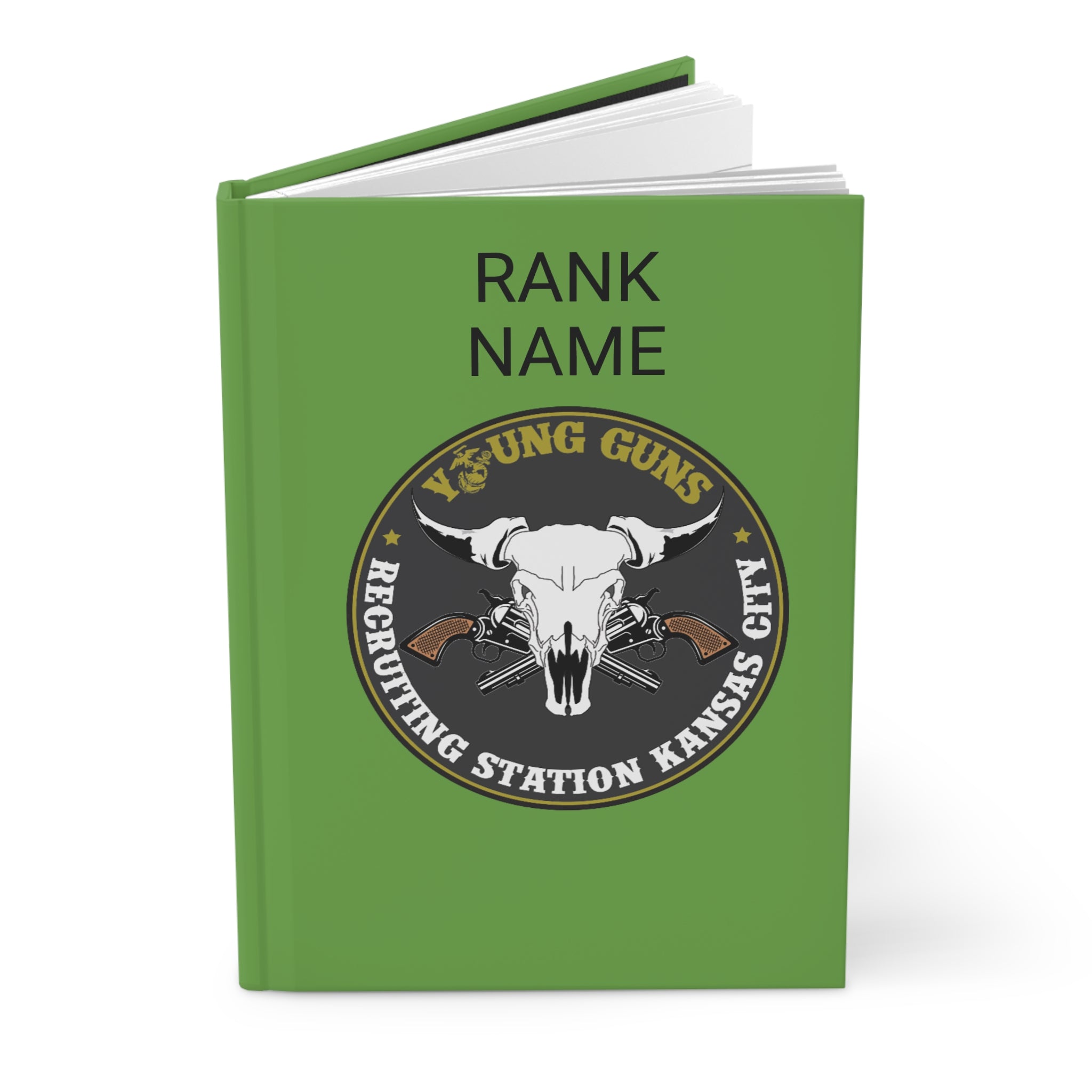 Hardcover Journal for Young Guns, Customizable Military Journal, Personalized Notebook, Gift for Marines