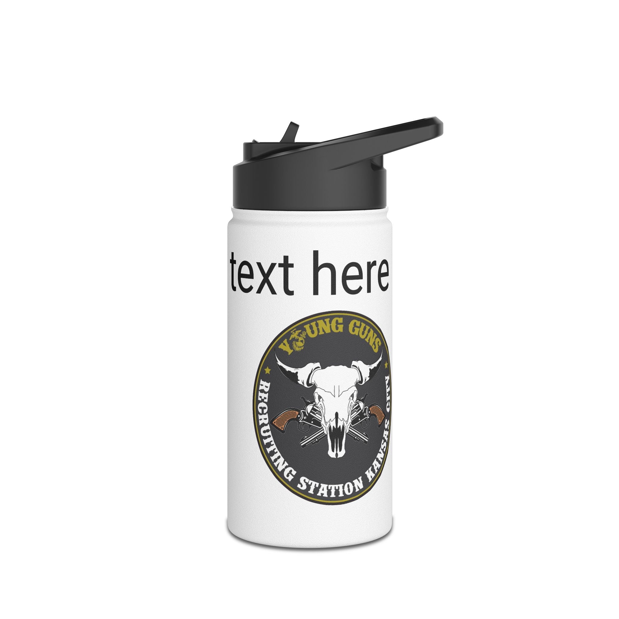 Customizable Stainless Steel Water Bottle - Personalized Gift, Travel Companion, Motivational, Gym Accessory, Unique Design