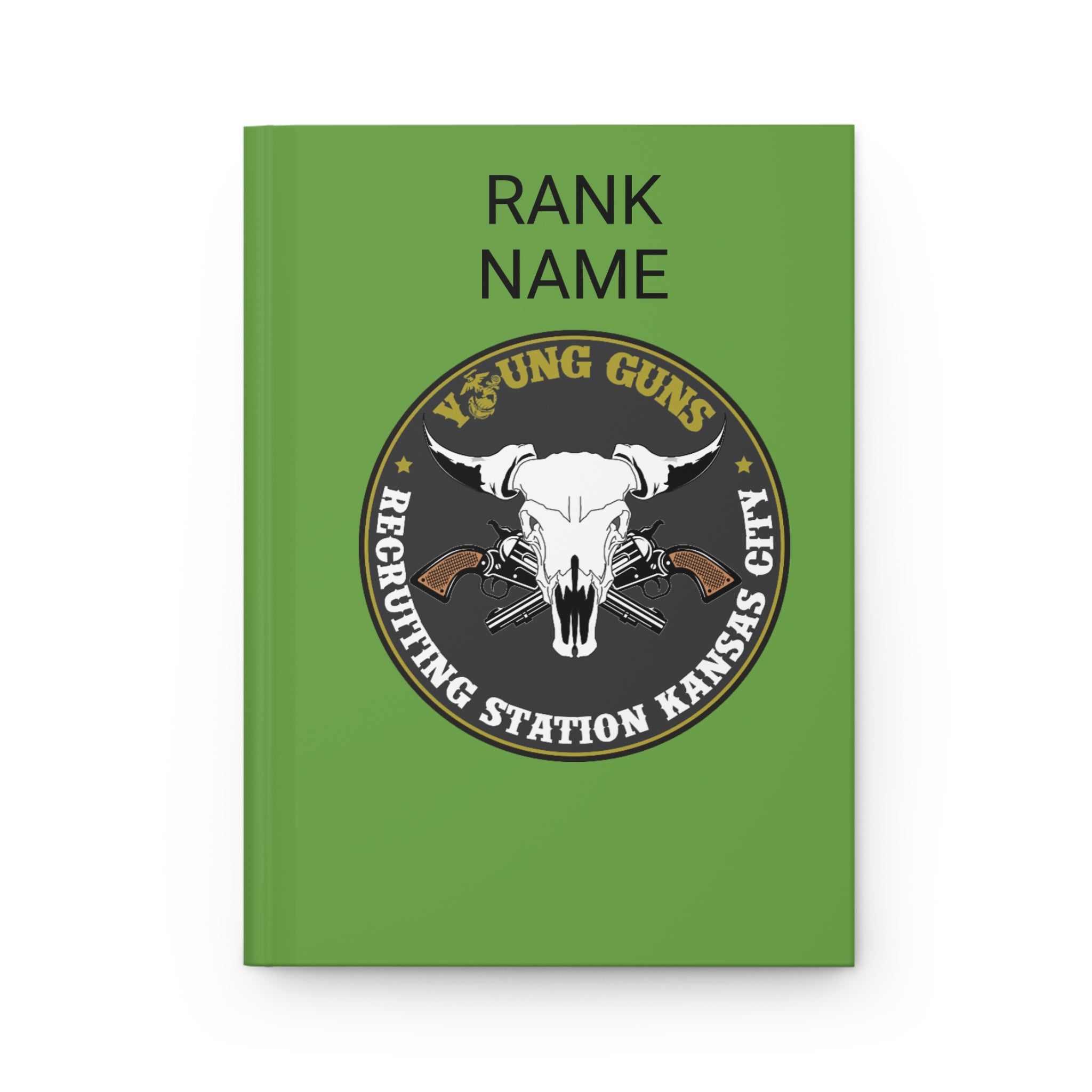 Hardcover Journal for Young Guns, Customizable Military Journal, Personalized Notebook, Gift for Marines